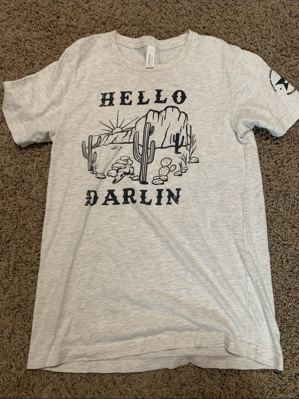 Riders by Lee Light Gray "Hello Darlin" Desert Graphic Tee